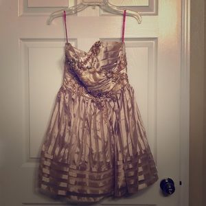 Prom dress with heels- Custom made fabric sewn in